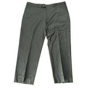 Giorgio Armani Collezioni Mens Wool Black Italian‎ Dress Pant 42x28 Quiet Luxury